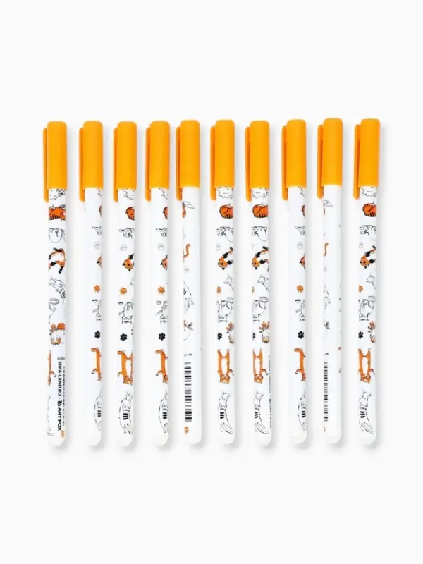 Ручка пиши-стирай, синяя паста, гелевая 0.5 мм, с колпачком &laquo;Кот&raquo;