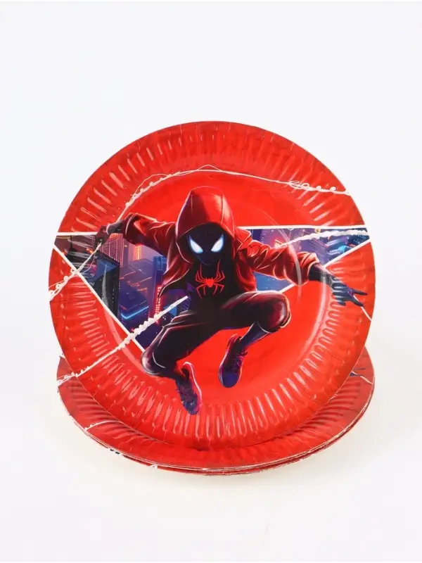 Тарелка одноразовая 18 см, набор 10 шт, Паук