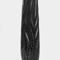Ваза напольная керамика "Балфри" 60х13 см, чёрный