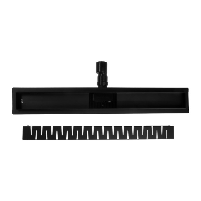 Трап TIM BAD467002BK, 70 х 700 мм, гидро+сухая защита от запаха, черный матовый