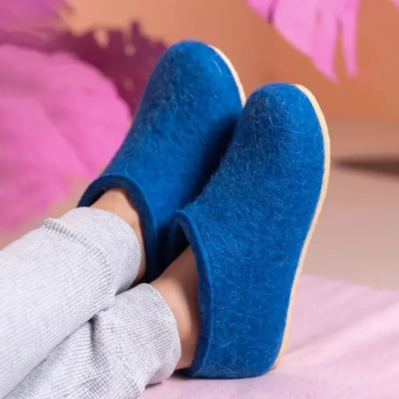 Домашние валенки Cant, синие (василек), размер 35 Домашние валенки Cant, синие (василек), размер 35