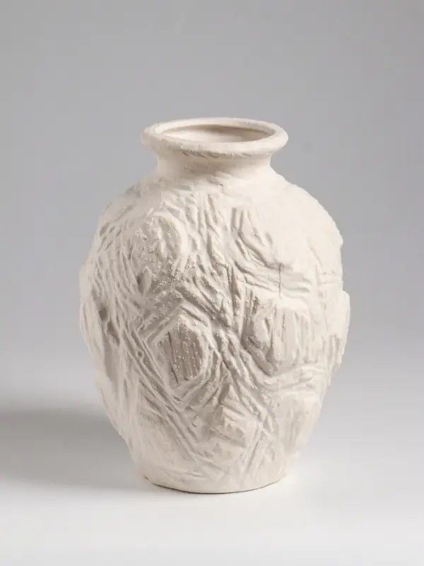 Ваза настольная керамика Ваза настольная керамика "Элой" 18х12 см, белый