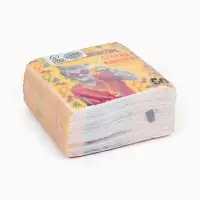 Салфетки бумажные однослойные &laquo;С праздником, старая клюшка&raquo;, 24х24 см, 50 шт