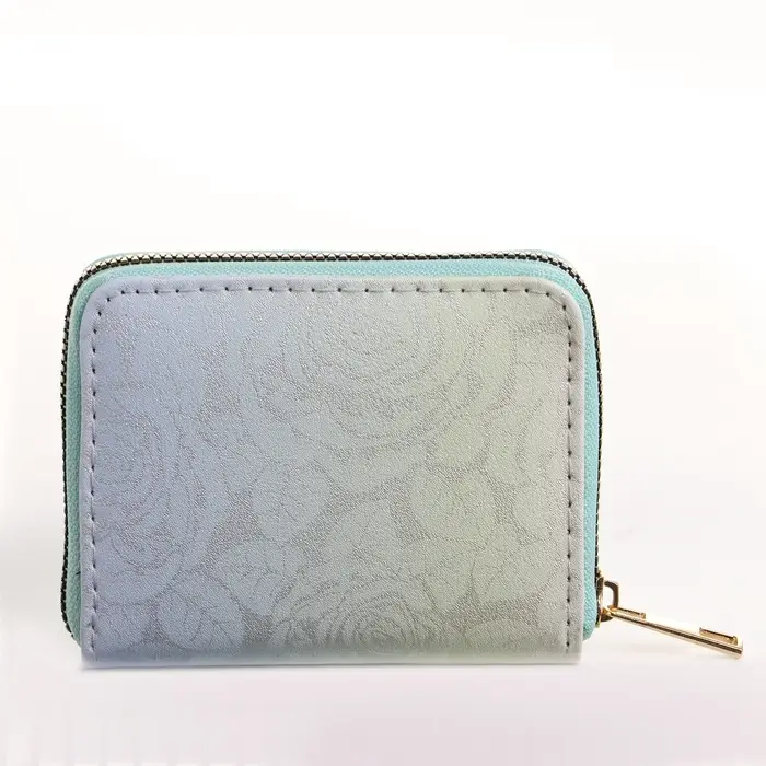 Кошелёк женский &laquo;Цветной перелив&raquo;, на молнии, 11&times;2.5&times;9 см, градиентный, разноцветный