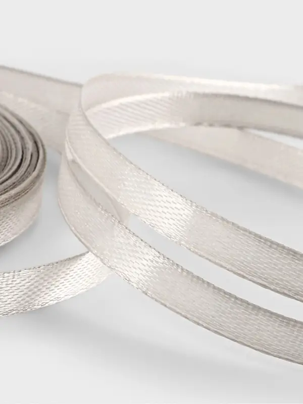Лента атласная, 6 мм, 23±1 м, светло-серая №179 Лента атласная, 6 мм, 23±1 м, светло-серая №179