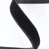 Лента бархатная, 10 мм, 18&plusmn;1 м, чёрная №03