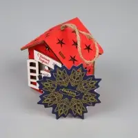 Ёлочная игрушка &laquo;Дед Мороз с подарками&raquo;, 8&times;7&times;6 см, 1 LED, от батареек, свечение тёплое белое