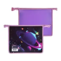 Папка для тетрадей А5 &laquo;Планеты&raquo;, молния сверху, 230&times;190&times;50 мм