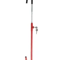 Замок противоугонный на руль автомобиля, металл, красный, 53 см