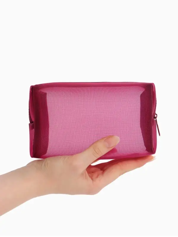 Косметичка дор Сетка 18*7,5*10, отд на молнии, бордовый Косметичка дор Сетка 18*7,5*10, отд на молнии, бордовый