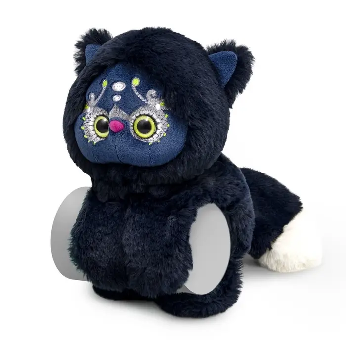 Мягкая игрушка "Нео на 2 браслетах", черный, 25 см LRta-061