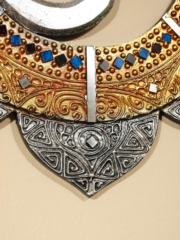 Панно резное МДФ "ОМ", 40х40х0,6 см, золотой край