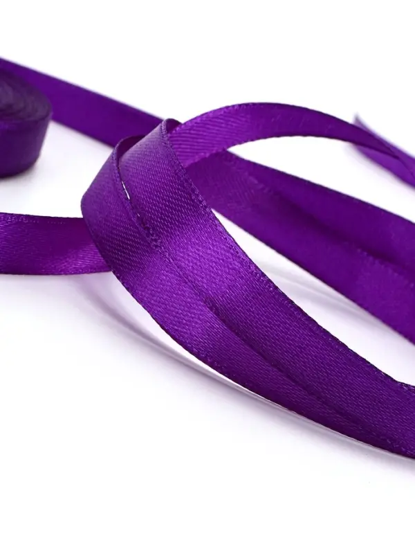 Лента атласная, 10 мм, 23±1 м, фиолетовая №34 Лента атласная, 10 мм, 23±1 м, фиолетовая №34