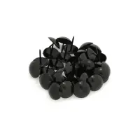 Гвозди ТУНДРА, декоративные, обивочные, 19&times;22 мм, черный, 200 шт.