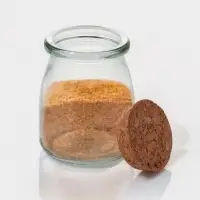 Набор баночек для специй Доляна &laquo;Парфе&raquo;, 200 мл, 7&times;7&times;8.5 см, с пробковой крышкой, 12 шт., стекло