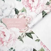 Бумага упаковочная глянцевая «Подарок от всего сердца», 50 х 70 см