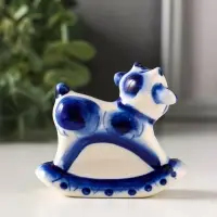 Фигурка фарфор &laquo;Козлик - качалка&raquo;, 6.5 см, гжель