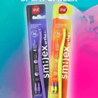 Зубная щетка монопучковая SPLAT SMILEX ORTHO+ со сменными головками, микс