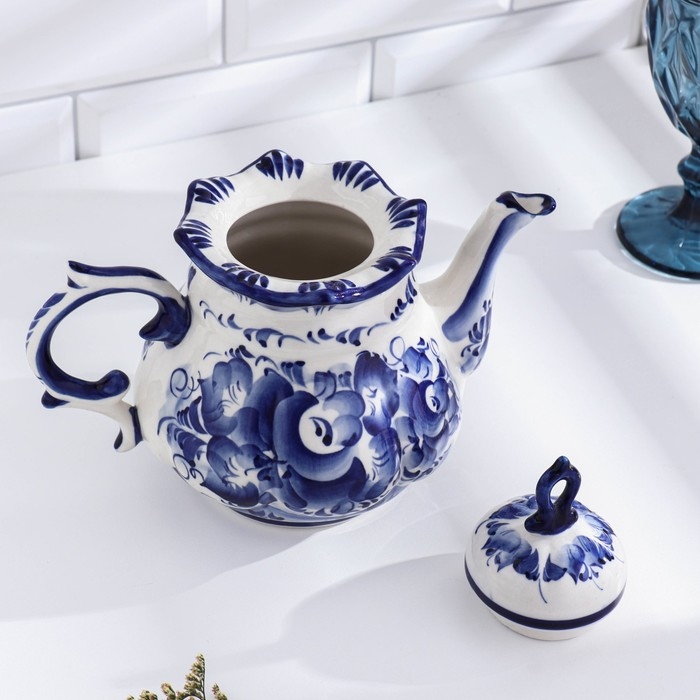 Чайник «Анимон», 1 л, гжель Чайник «Анимон», 1 л, гжель