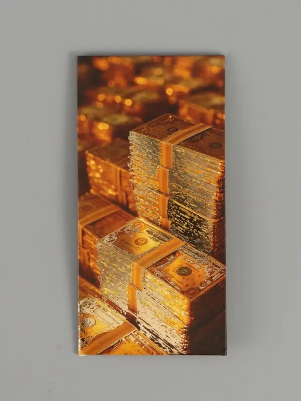 Конверт для денег &laquo;Деньги&raquo;, тиснение, 16.5&times;8 см
