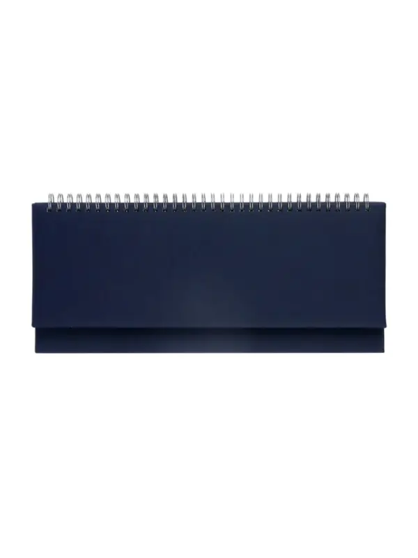 Планинг недатированный 100 х 300 мм, 56 листов, на гребне, обложка из искусственной кожи, синий