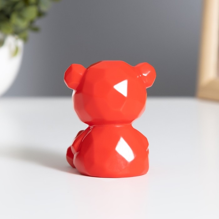 Ночник "Медвежонок с сердцем" 2Вт LED LR44 красный 4х5х7см