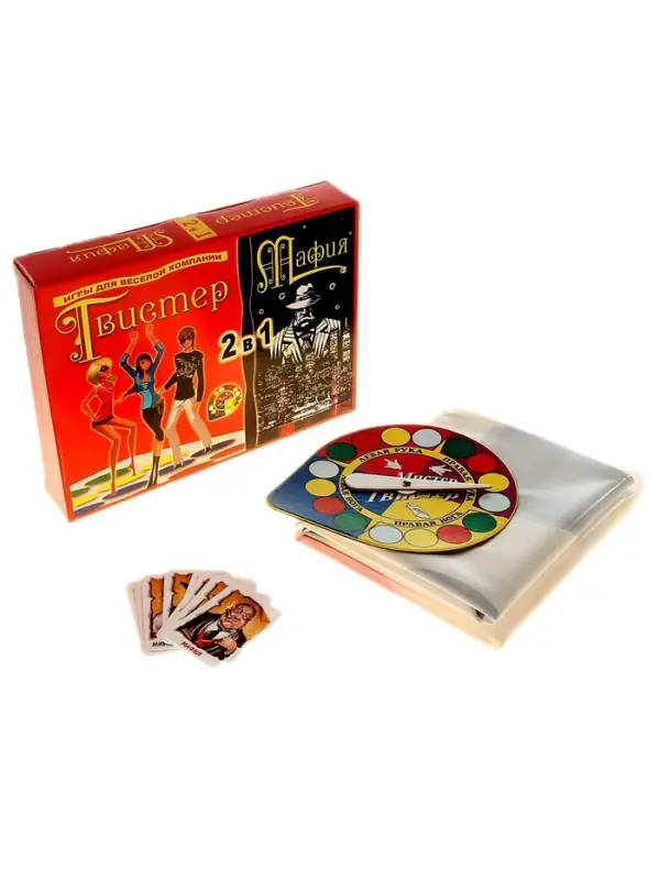 Игра 2 в 1 &laquo;Твистер и Мафия&raquo;