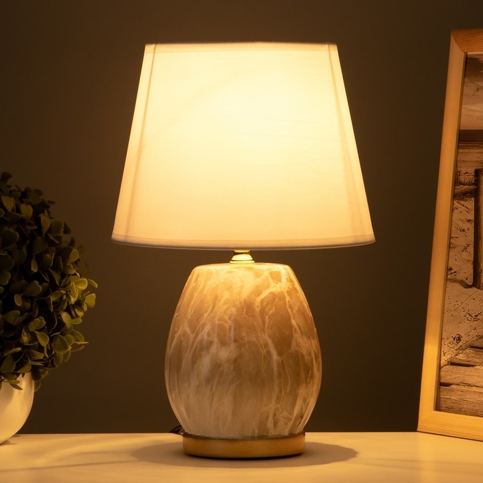 Лампа настольная Лампа настольная "Валерия" 1х40Вт Е14 коричневый 20х20х31см