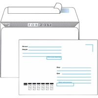 Конверт Куда-Кому С5 стрип ForPost 162х229 50шт/уп./2806