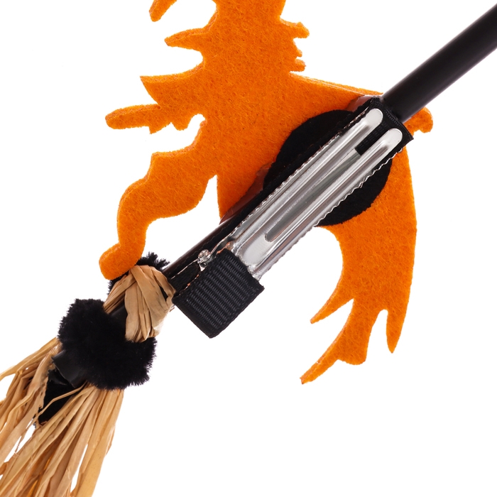 Зажим для волос  Зажим для волос "Ведьма на метле", цвета МИКС