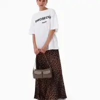 Сумка женская багет TEXTURA на молнии, 27&times;8&times;13 см, бежево-серая