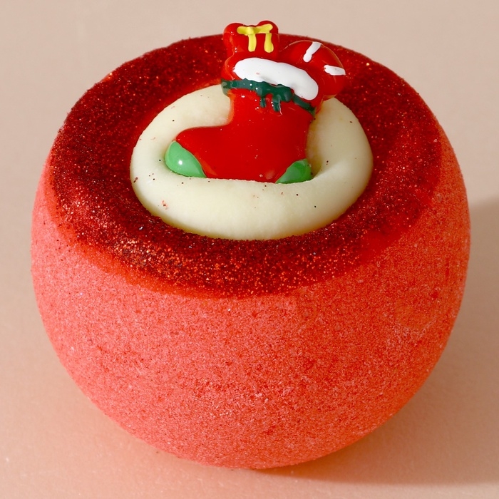 Бомбочка для ванны с игрушкой ЧИСТОЕ СЧАСТЬЕ «Рождественский Носок», 130 г, Новый Год Бомбочка для ванны с игрушкой ЧИСТОЕ СЧАСТЬЕ «Рождественский Носок», 130 г, Новый Год