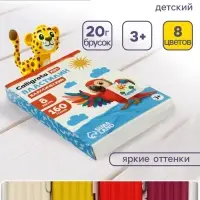 Пластилин Calligrata &laquo;Классический&raquo;, 8 цветов, 160 г