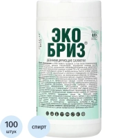 Салфетки дезинфицирующие Экобриз, туба, 100 шт/уп