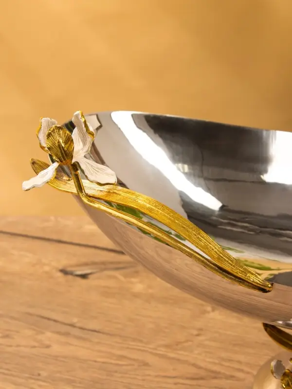 Менажница "Тюльпаны" 17х17х28 см, нержавеющая сталь