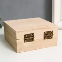 Шкатулка для росписи дерево &laquo;Квадрат&raquo;, для творчества, декора, 4&times;8&times;8 см