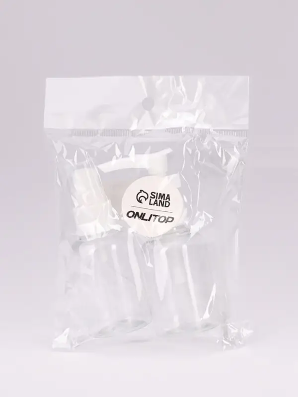 Набор для хранения, 2 предмета, 50 мл, белый, прозрачный