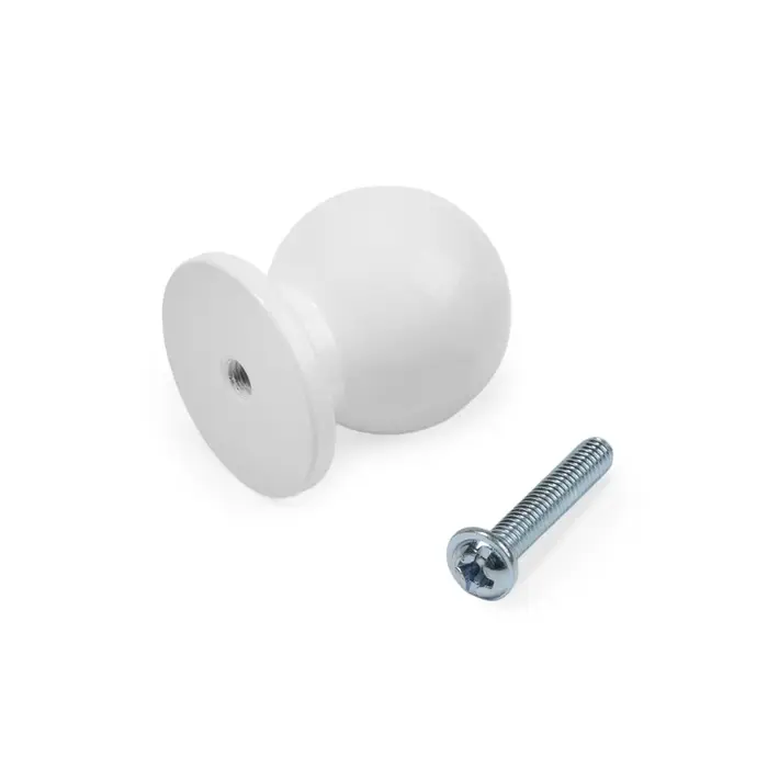 Ручка-кнопка CAPPIO RK146, d=25 мм, цвет белый