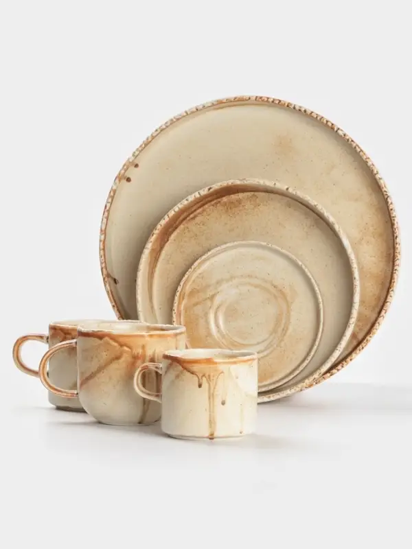 Тарелка глубокая Magistro Organic brown, 750 мл, 21.7&times;21.5&times;5.2 см, фарфор, бежевая