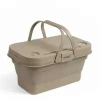 Корзина - столик maclay 2 в 1, складная, 47&times;28.5&times;23.5 см, бежевая