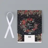 Коробка подарочная новогодняя складная &laquo;Новогодняя ботаника&raquo;, 16.5&times;12&times;5 см, Новый год