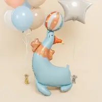 Воздушный шар фольгированный 3D 43" &laquo;Цирк. Весёлый тюлень&raquo;, только под воздух