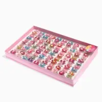 Кольцо &laquo;Выбражулька. Блеск&raquo;, форма МИКС, фасовка 100 шт. безразмерное