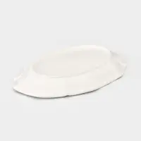Блюдо сервировочное Auster, 24&times;16.5&times;2.5 см, керамика, белое