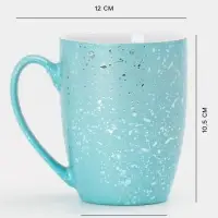 Кружка Доляна &laquo;Блеск&raquo;, 350 мл, керамика, голубая