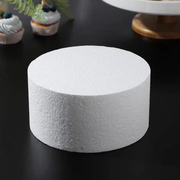 Фальшярус для торта круглый, d=20 см, h=10 см, белый Фальшярус для торта круглый, d=20 см, h=10 см, белый