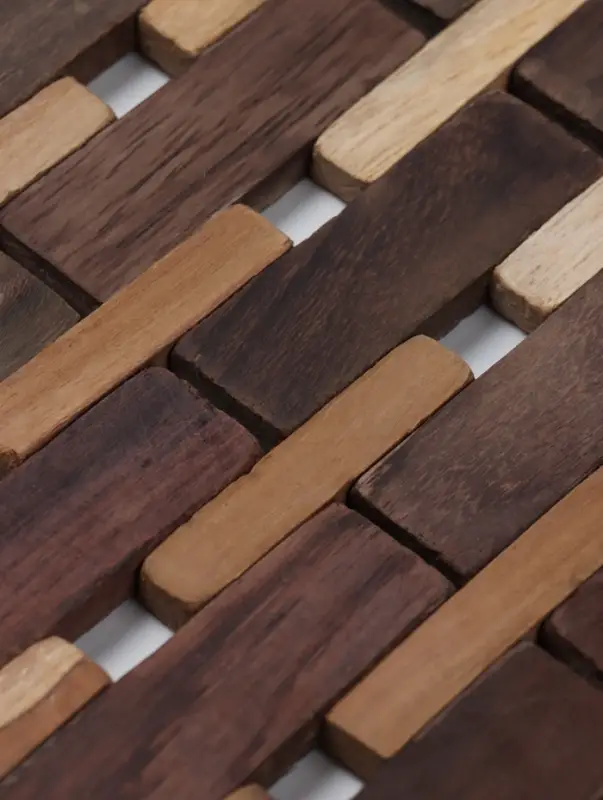 Коврик из тикового дерева, 30&times;20&times;0.7 см