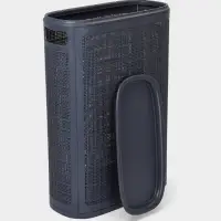 Плетёная корзина для белья с крышкой "Лён" 45л 43×20×60см, цвет графит Плетёная корзина для белья с крышкой "Лён" 45л 43×20×60см, цвет графит