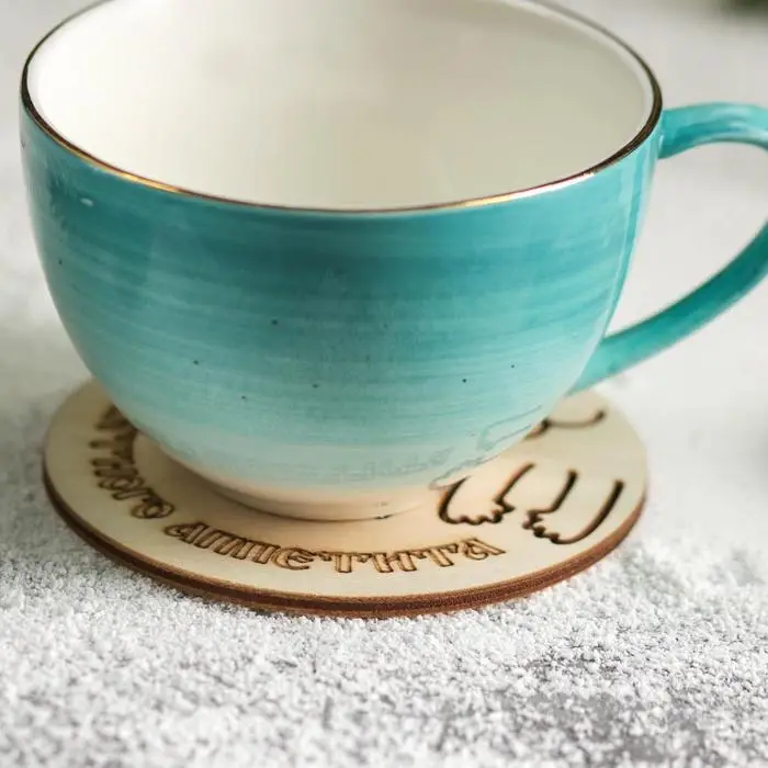 Подставка деревянная под горячее Доляна «Киса», 9×9 см Подставка деревянная под горячее Доляна «Киса», 9×9 см