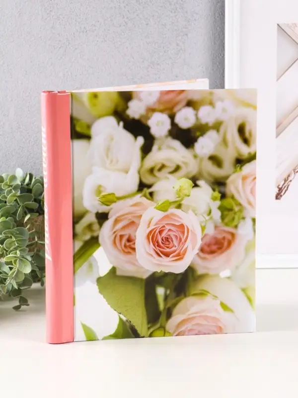 Фотоальбом 10 магнитных листов "Нежные розы"  23X28см, пер-т внутр.спираль